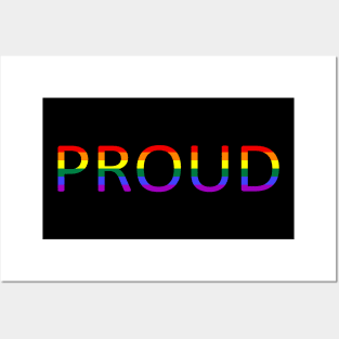 Proud LGBT Rainbow Flag Posters and Art